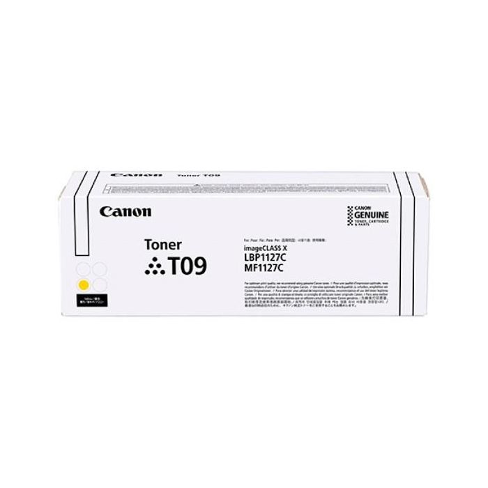 Canon Tóner T09 Amarillo para i-SENSYS X C1127P/C1127i/C1127iF hasta 5.900 páginas