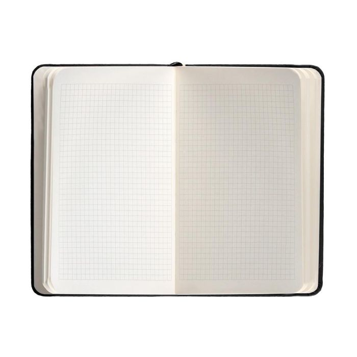 Cuaderno Con Gomilla Antartik Notes Tapa Dura A6 Hojas Cuadricula Negro 100 Hojas 80 gr Fsc 7