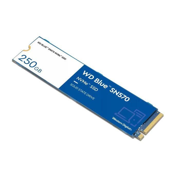Western Digital WD Blue SN570 SSD M.2 2280 250GB PCIe Gen3 x4 NVMe Lectura 3300MB/s Escritura 1200MB/s 2