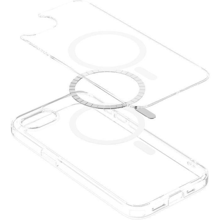 eSTUFF INFINITE OSLO Funda Magnética Híbrida para iPhone 16e - Transparente - 86% Plástico Reciclado 4