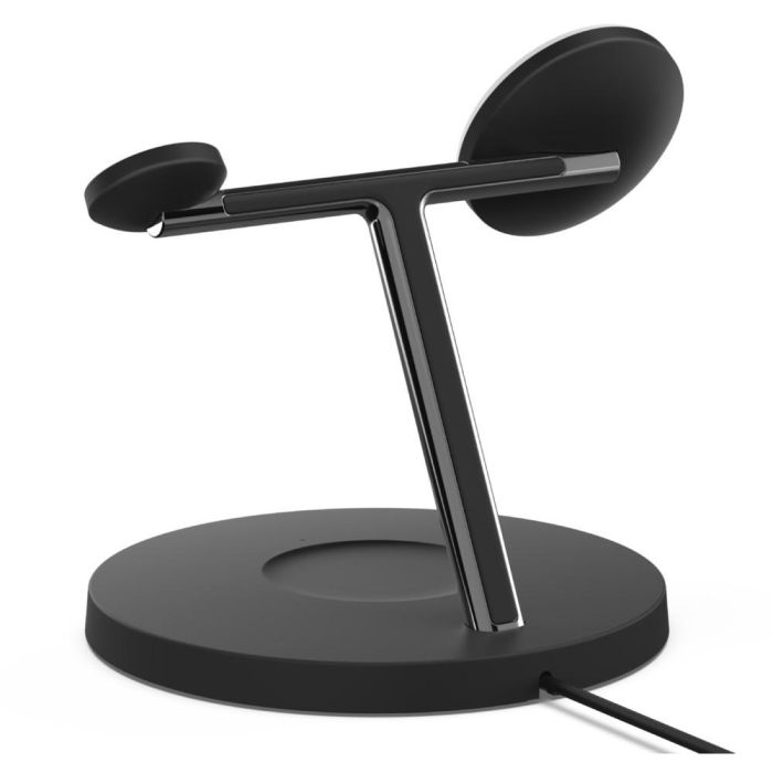 Belkin WIZ017vfBK Cargador Inalámbrico MagSafe 3-en-1 para iPhone 12/13, Auriculares, Smartwatch, Carga Rápida 15W, Negro 2 Belkin WIZ017vfBK Cargador Inalámbrico MagSafe 3-en-1 para iPhone 12/13, Auriculares, Smartwatch, Carga Rápida 15W, Negro 2