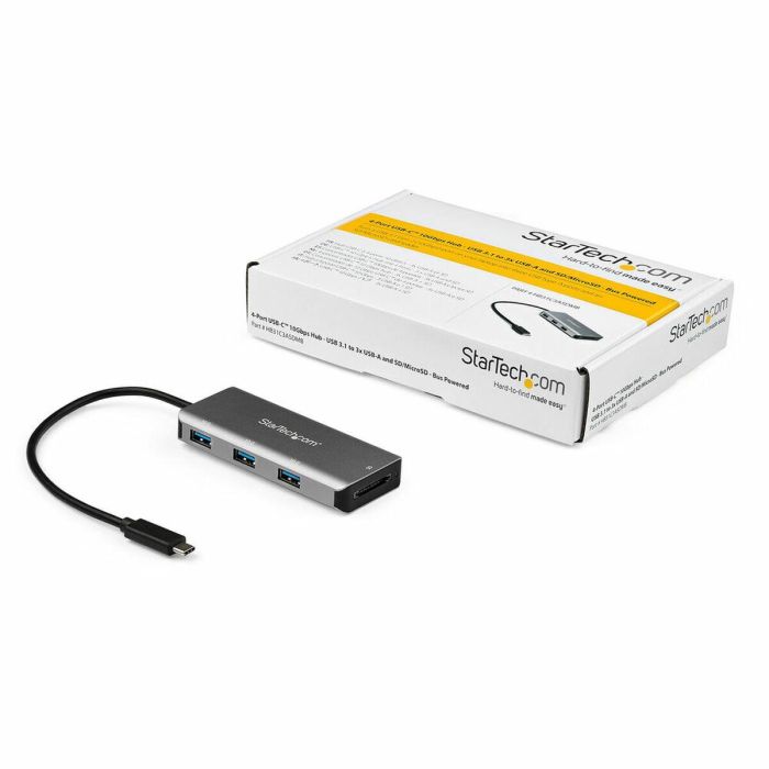 Hub USB 3 Puertos Startech HB31C3ASDMB Plata 1