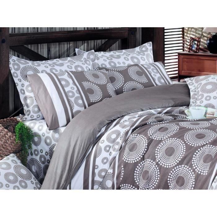 Juego de cama AUC8681181719855 - 1 funda nórdica 220x240 cm + 2 fundas almohada 60x60 cm - 100% Algodón Reforzado Marrón 2 Juego de cama AUC8681181719855 - 1 funda nórdica 220x240 cm + 2 fundas almohada 60x60 cm - 100% Algodón Reforzado Marrón 2