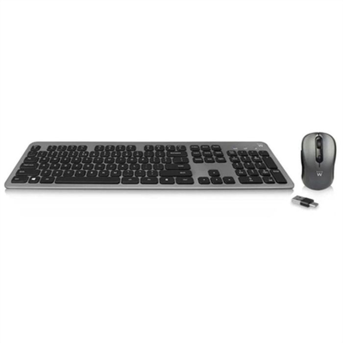 Ewent EW3272 teclado Ratón incluido RF inalámbrico QWERTY Español Negro