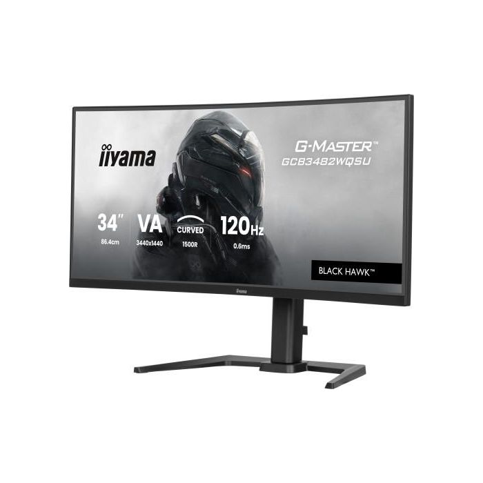Iiyama G-MASTER GCB3482WQSU-B1 Monitor Curvo 34", 120Hz, 3440x1440, HDR400, FreeSync Premium 1