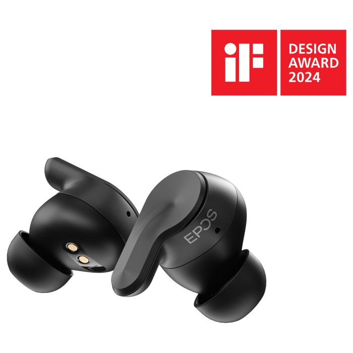 EPOS Adapt E1 Auriculares Bluetooth TWS con ANC Híbrido, Multi-Connect, IPX5, USB-C Dongle, Certificado para Microsoft Teams y iPhone 13
