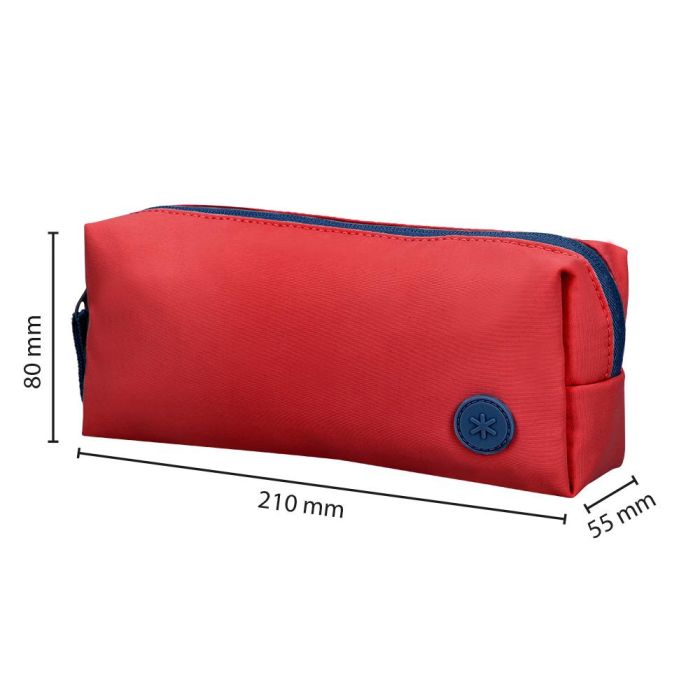 Estuche Portatodo Antartik 1 Compartimento Compañero De Mochila Teens Granate 80 X 55 X 210 mm 1