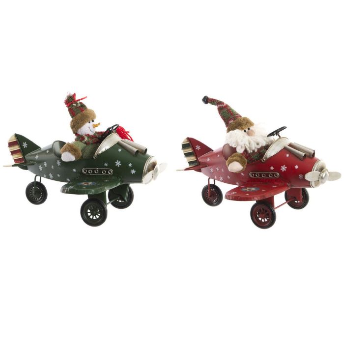 Vehiculo Decoracion Navidad Tradicional DKD Home Decor Rojo Verde 23 x 25 x 36.5 cm (2 Unidades) Vehiculo Decoracion Navidad Tradicional DKD Home Decor Rojo Verde 23 x 25 x 36.5 cm (2 Unidades)