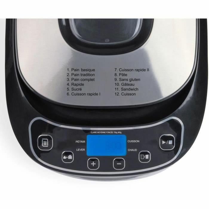 Livoo LIV3523930097393 Máquina de Pan DOP218 550W, 12 programas, Recipiente Aluminio Extraíble, Pantalla LCD, 3 accesorios 2 Livoo LIV3523930097393 Máquina de Pan DOP218 550W, 12 programas, Recipiente Aluminio Extraíble, Pantalla LCD, 3 accesorios 2