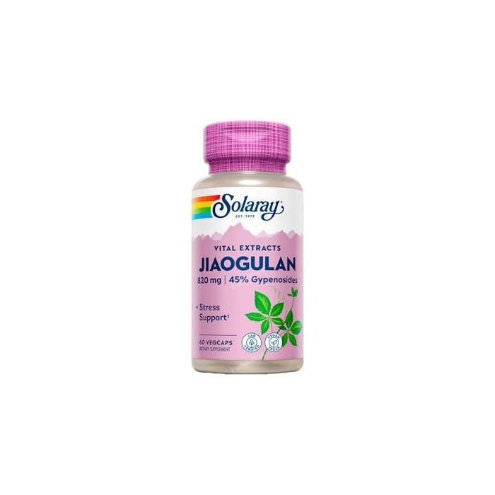 SOLARAY Jiaogulan 60 Cápsulas Veganas. Antioxidante y adaptógeno para tu bienestar diario