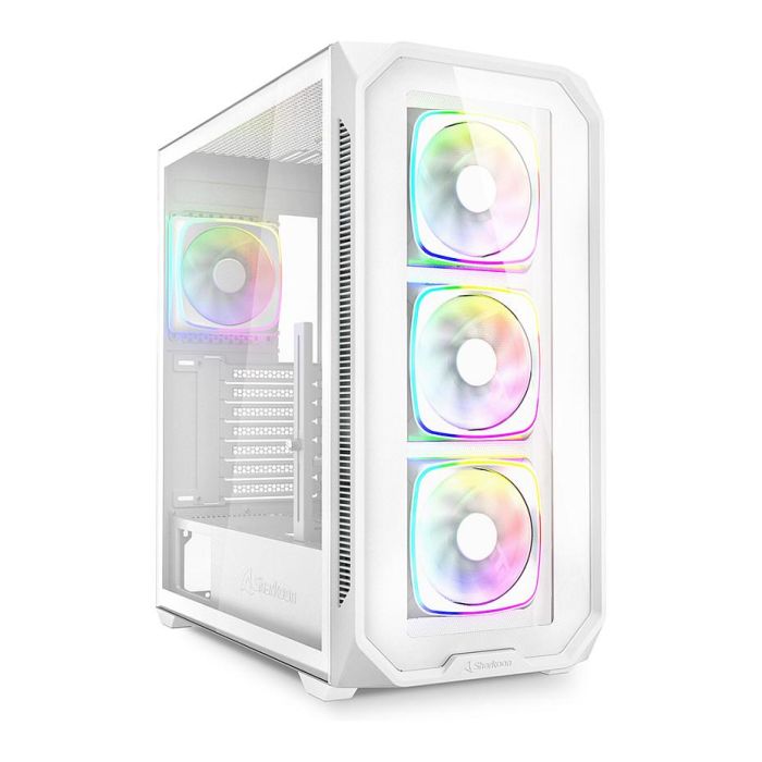 SHARKOON AK5G RGB Caja PC Midi Tower ATX Blanco con Iluminación RGB y Panel de Cristal Templado SHARKOON AK5G RGB Caja PC Midi Tower ATX Blanco con Iluminación RGB y Panel de Cristal Templado