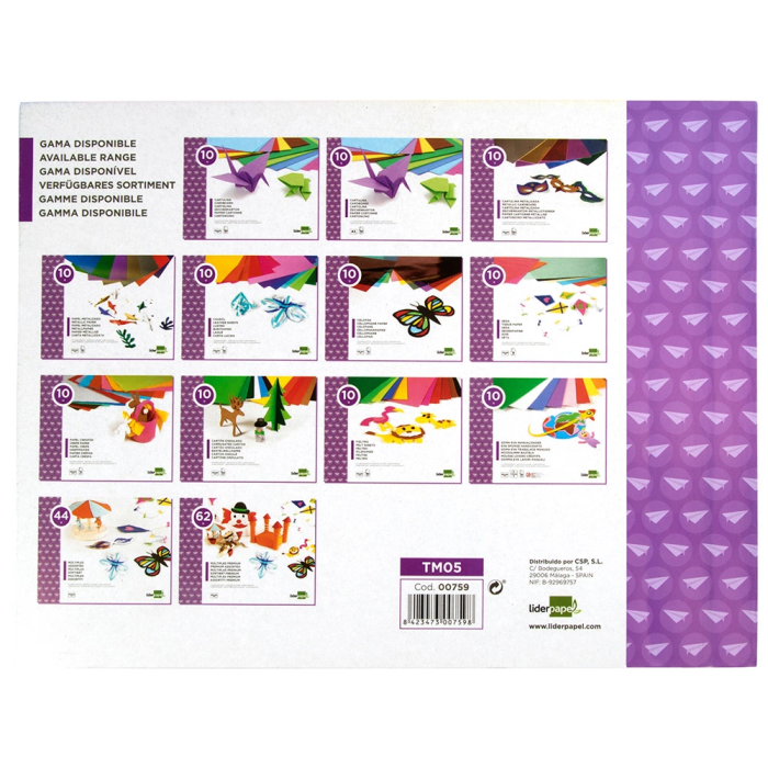 Liderpapel Bloc trabajos manuales 240x315mm 10 hojas colores surtidos 2