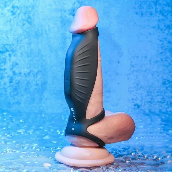 Funda para pene Gender X Negro Ø 3,7 cm 2 Funda para pene Gender X Negro Ø 3,7 cm 2