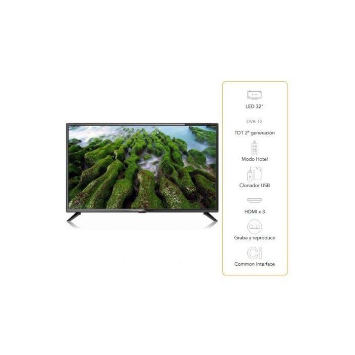 TELEVISOR LED SUNSTECH 32SUNZ2TS - 32"/81CM - 1366*768 HD - DVB-T/DVB-T2/DVB-C/DVB-S/S2 - AUDIO 20W - 3*HDMI - USB - VESA 100*100 - MODO HOTEL 1 TELEVISOR LED SUNSTECH 32SUNZ2TS - 32"/81CM - 1366*768 HD - DVB-T/DVB-T2/DVB-C/DVB-S/S2 - AUDIO 20W - 3*HDMI - USB - VESA 100*100 - MODO HOTEL 1