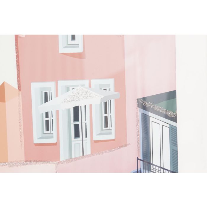 DKD Home Decor Set de 2 Cuadros Decorativos Urban Casas Multicolor 89x69 cm PS y Plexiglas 2 DKD Home Decor Set de 2 Cuadros Decorativos Urban Casas Multicolor 89x69 cm PS y Plexiglas 2