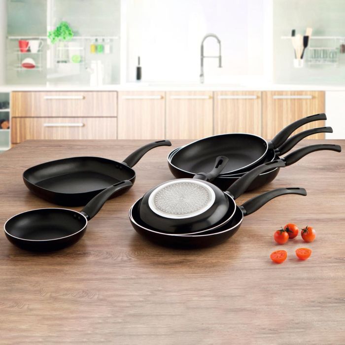 Quid Asador Hydra de Aluminio Estampado 27x27 cm Negro con 2 Capas Antiadherentes, Apto para Todo Tipo de Cocinas 1 Quid Asador Hydra de Aluminio Estampado 27x27 cm Negro con 2 Capas Antiadherentes, Apto para Todo Tipo de Cocinas 1