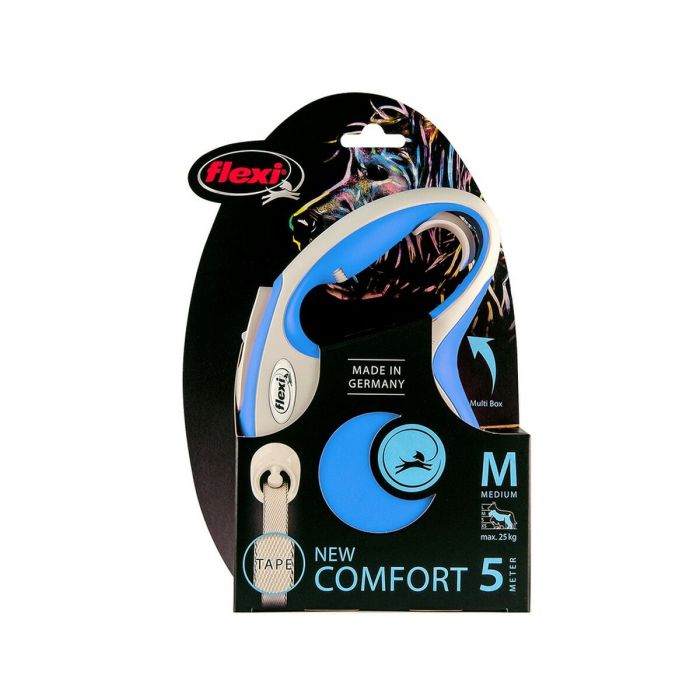 Correa para Perro Flexi New Comfort L Azul (5 m) 1