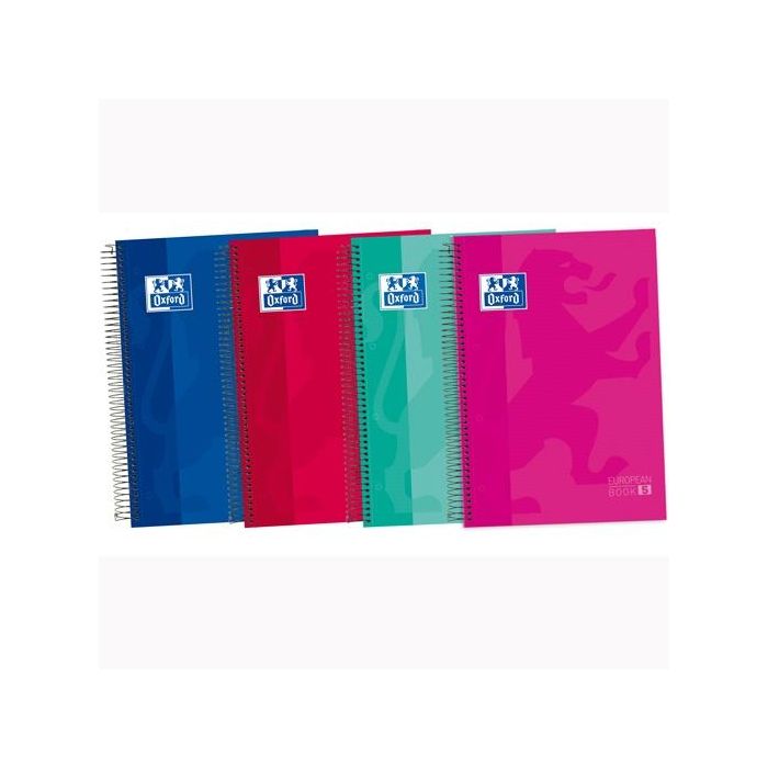 Oxford Cuaderno Classic Europeanbook 5 Write&Erase 120H A4+ Liso Microperforado T-Extradura C-Surtidos