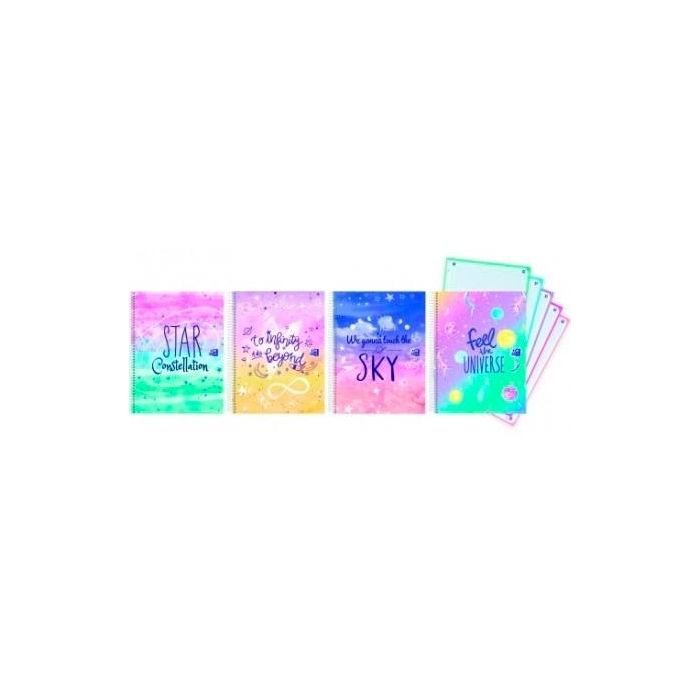 Oxford Cuaderno Galactic Pastel Europeanbook 5 Microperforado 120H A4+ 5x5 90 gr Tapa Extradura Diseños Surtidos Oxford Cuaderno Galactic Pastel Europeanbook 5 Microperforado 120H A4+ 5x5 90 gr Tapa Extradura Diseños Surtidos
