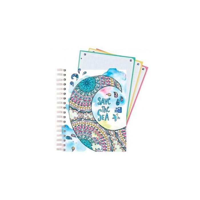 Oxford Cuaderno Twist&Colour Europeanbook 3 Microperforado 120H A5+ 5x5 90 gr Tapa Extradura Diseño Personalizado Oxford Cuaderno Twist&Colour Europeanbook 3 Microperforado 120H A5+ 5x5 90 gr Tapa Extradura Diseño Personalizado