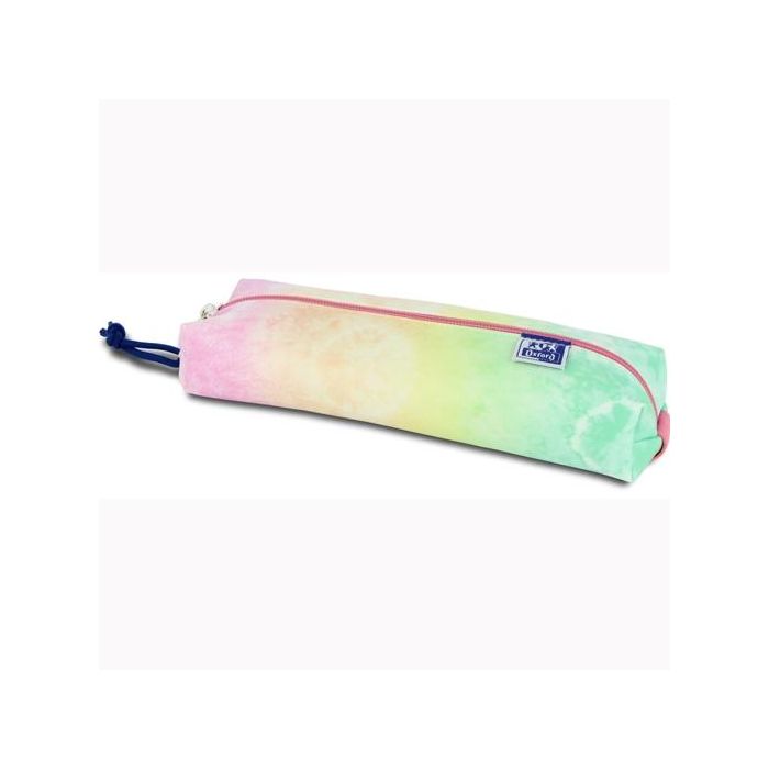 Oxford Estuche Kangoo Tie Dye Rectangular Mediano Multicolor