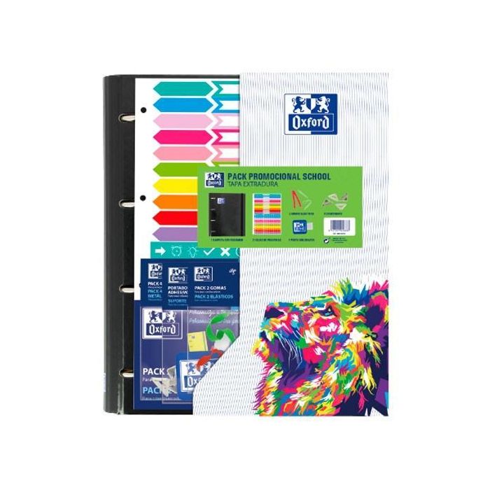 Oxford Carpeta Anillas Europeanbinder Classic 4x35 mm C-Recambio A4+ 5x5 mm T-Extraduras C-Surtidos Vivos Oxford Carpeta Anillas Europeanbinder Classic 4x35 mm C-Recambio A4+ 5x5 mm T-Extraduras C-Surtidos Vivos
