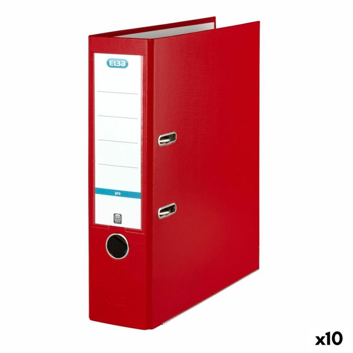 Archivador de Palanca Elba Rojo A4 (10 Unidades)