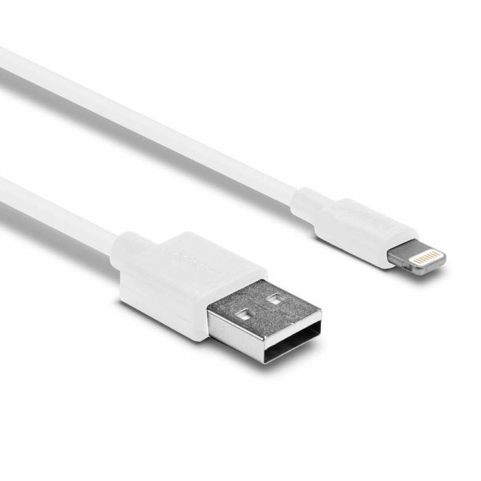 Cable USB a Lightning LINDY 31327 2 m Blanco 1