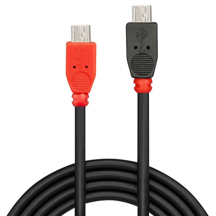 Cable Micro USB LINDY 31758 50 cm Negro 1