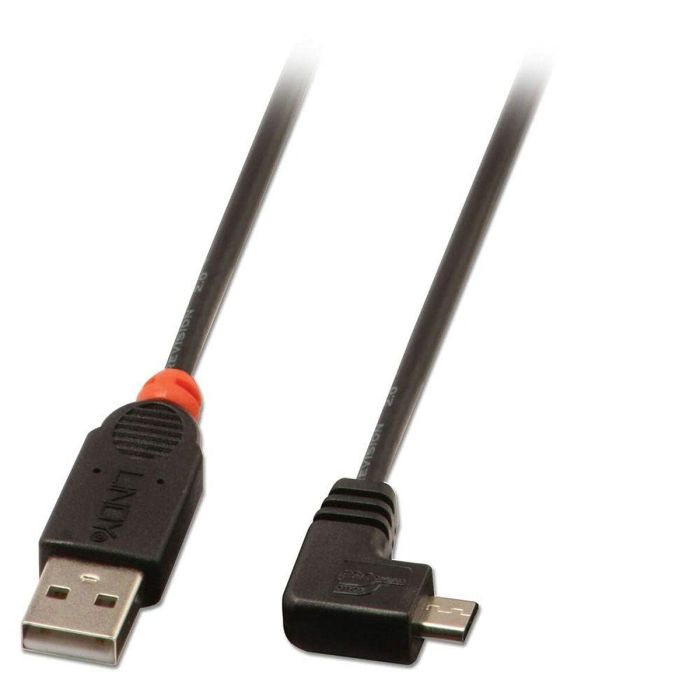 Cable USB 2.0 A a Micro USB B LINDY 31976 1 m Negro