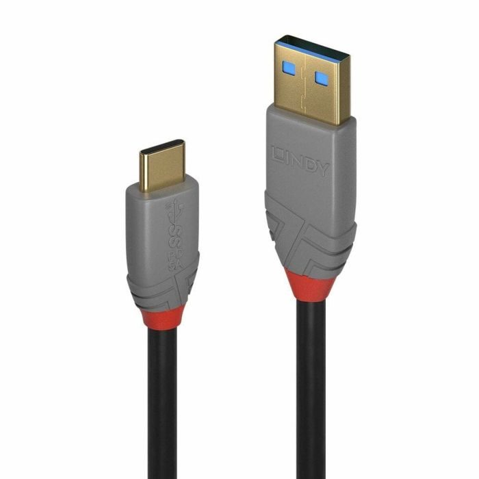 Cable USB A a USB C LINDY 36910 50 cm Negro
