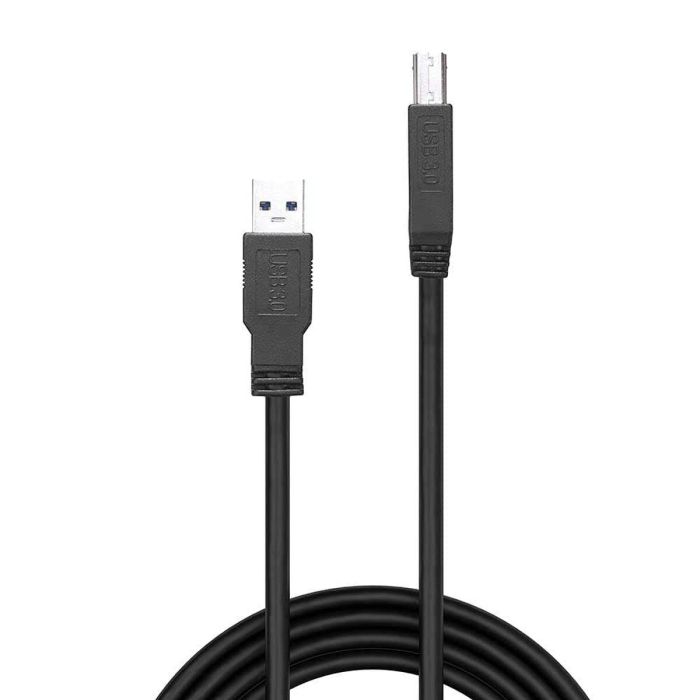 Cable USB A a USB B LINDY 43098 10 m Negro 1