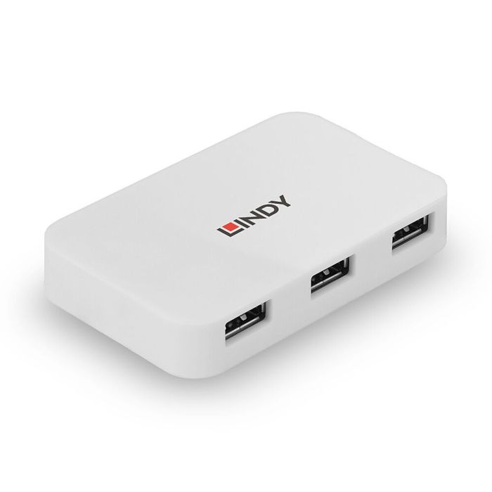 Hub USB LINDY 43143 Blanco