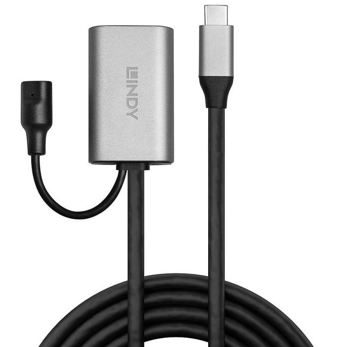 Cable USB-C LINDY 43270 Negro Plateado 5 m 2