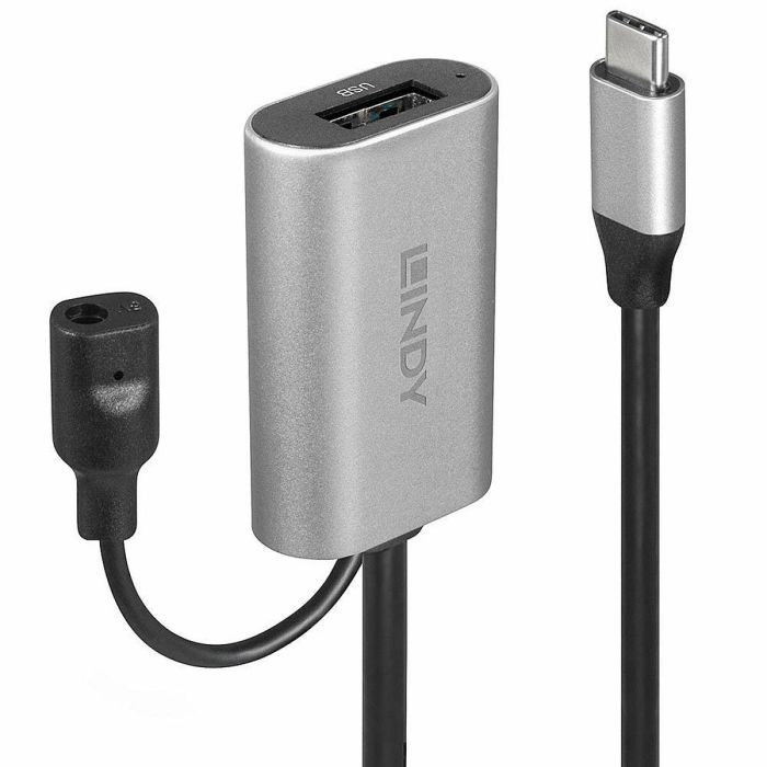 Cable USB-C LINDY 43270 Negro Plateado 5 m 1