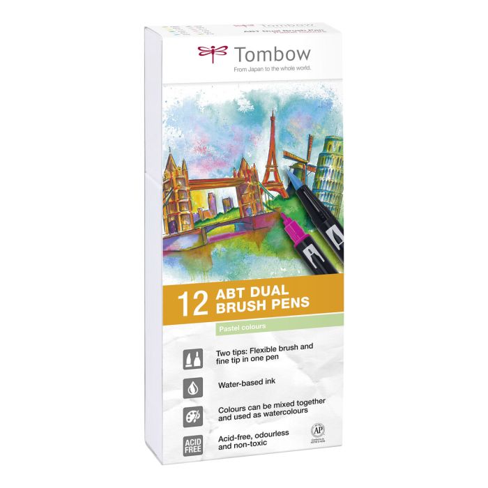 Rotuladores Tombow ABT-12P-2 Doble punta 1