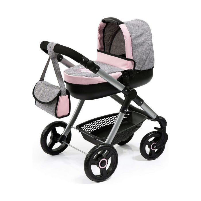 Coche muñecas stule pram gris 68x63x40 cm