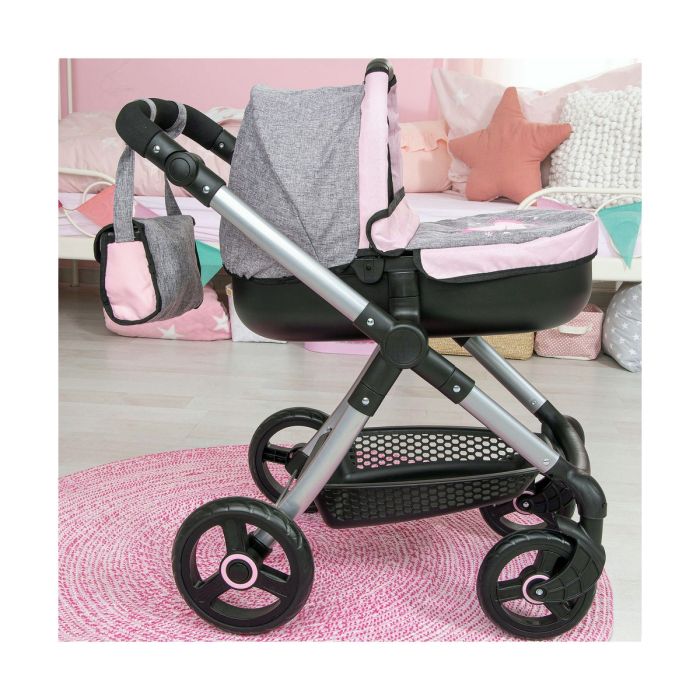 Carrito para Muñecas Reig Stule Pram Gris 63 cm 4