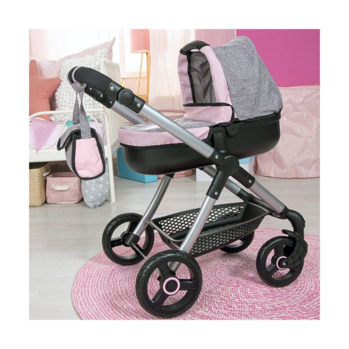 Carrito para Muñecas Reig Stule Pram Gris 63 cm 2