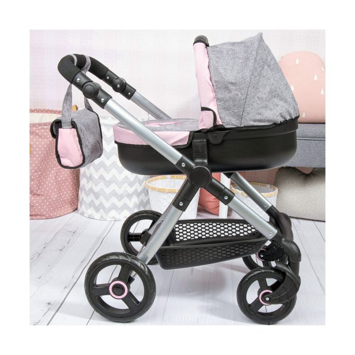 Carrito para Muñecas Reig Stule Pram Gris 63 cm 1