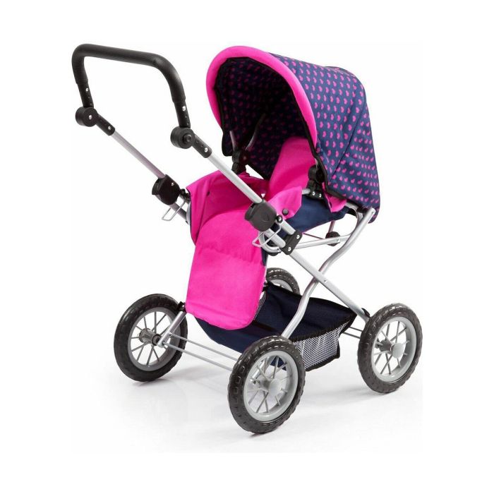 Carrito para Muñecas Reig Big Combi Azul Rosa 3