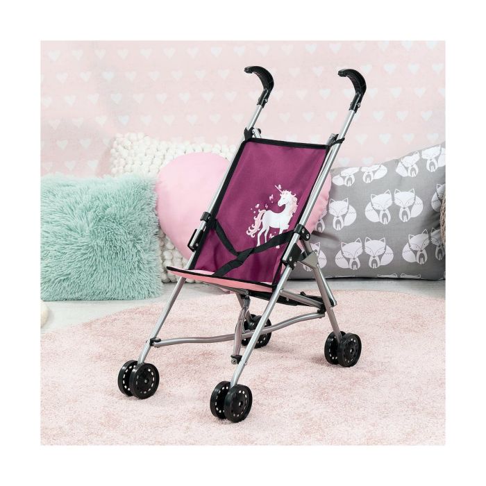 Carrito para Muñecas Reig Morada Paraguas Unicornio 4