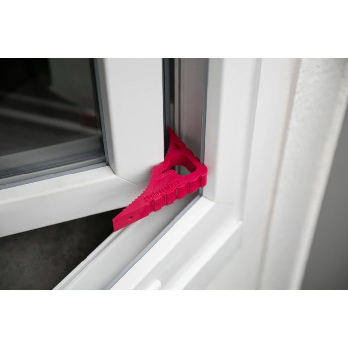 Sujetador de puerta Schellenberg Ventanas Rosa Plástico (12 x 8,5 x 2 cm) 3