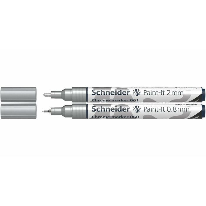 Set de Marcadores Schneider PAINT-IT 2 CHROME metálico (2 Unidades)