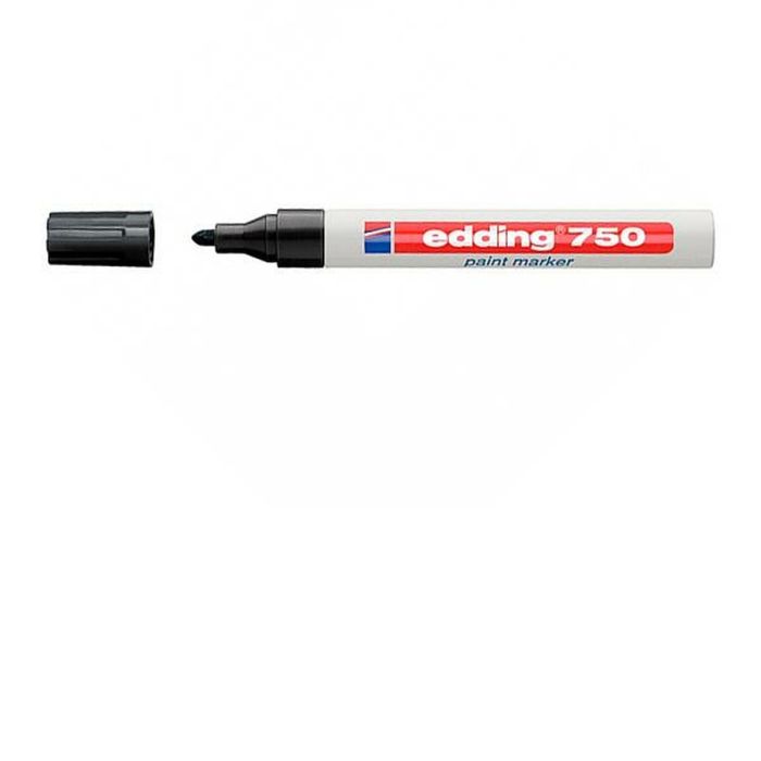 Rotulador permanente Edding Negro 2-4 mm (10 Unidades) 1
