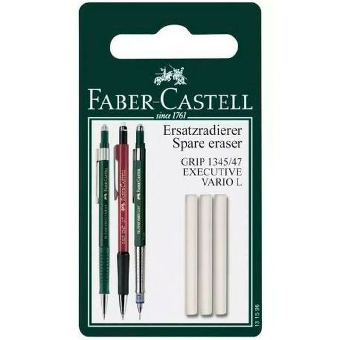 Goma de borrar Faber-Castell Recambio Blanco (5 Unidades) 1