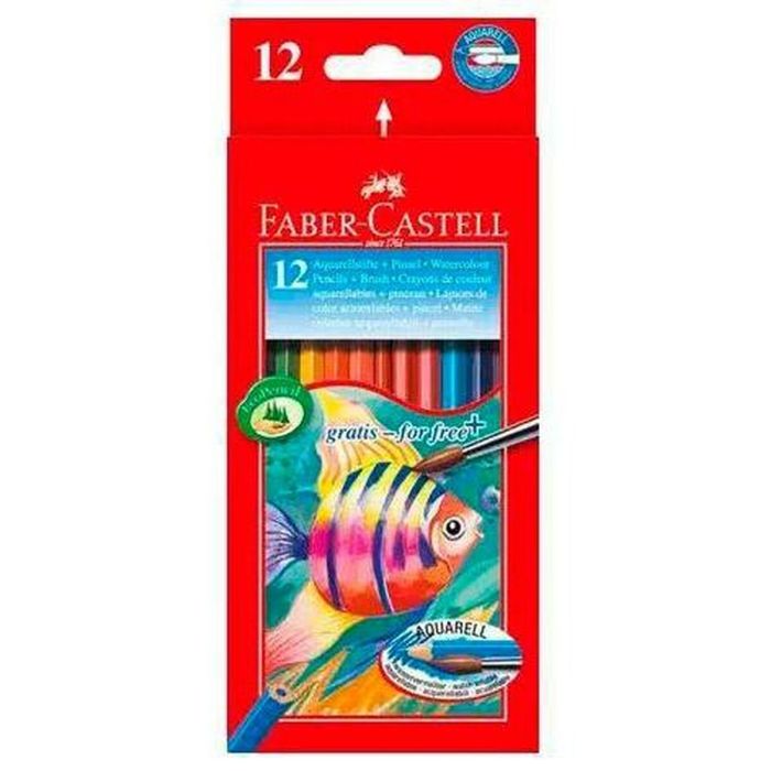 Lápices de Colores Acuarelables Faber-Castell Multicolor (6 Unidades) 1