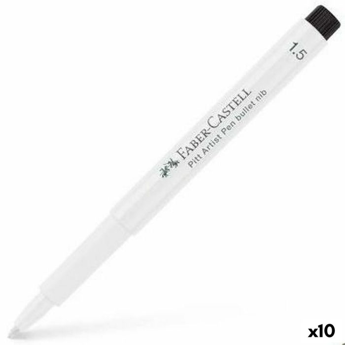 Rotulador permanente Faber-Castell Pitt Artist Blanco (10 Unidades) Rotulador permanente Faber-Castell Pitt Artist Blanco (10 Unidades)