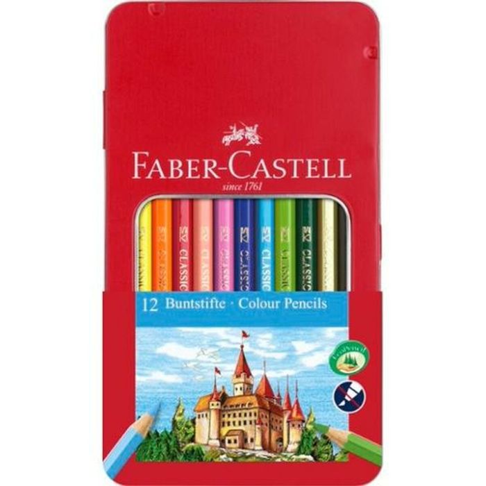 Lápices de colores Faber-Castell Multicolor (6 Unidades) 1