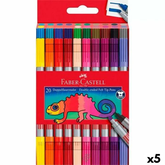 Set de Rotuladores Faber-Castell Estuche Multicolor (5 Unidades)